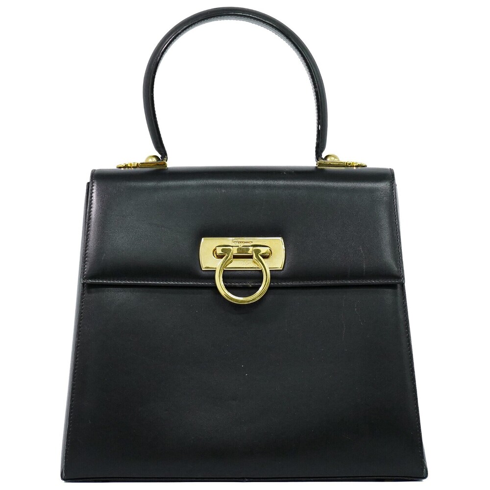 Salvatore Ferragamo Convertible Top Handle Leather